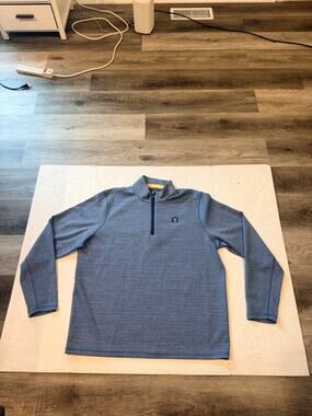 Field Day Sporting Co Blue 1/4 Zip Pullover Men's TX Tall XL Performance Golf